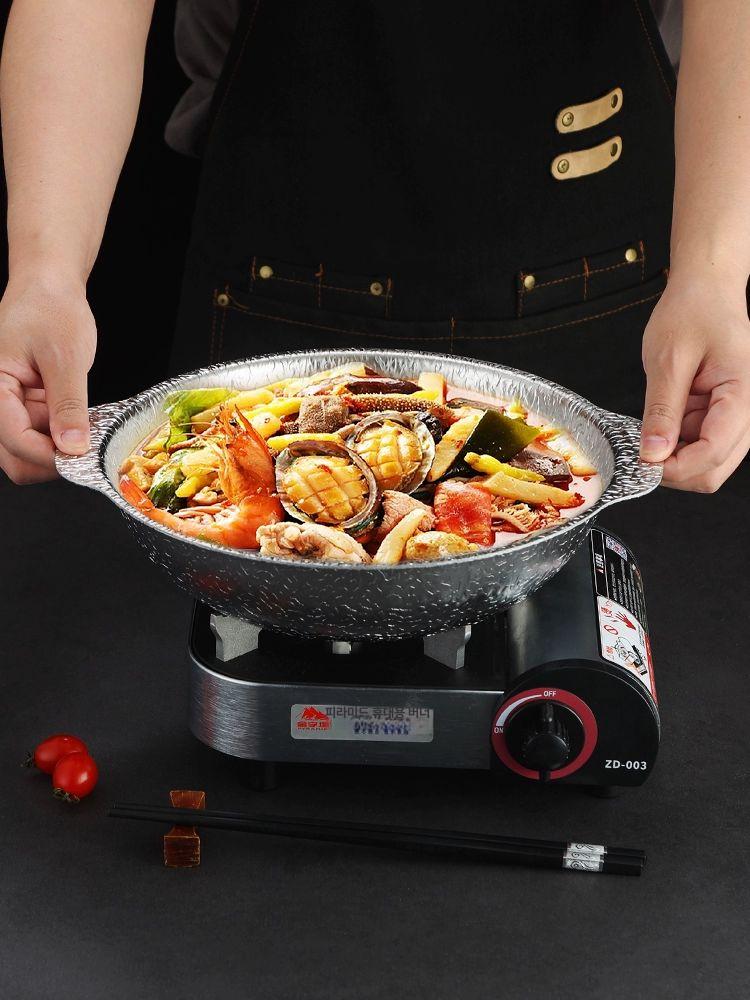 일본 전골냄비 샤브냄비 흑백요리사 최강록 그릇 스테인리스 면기 냉면기 물결 - 상세 이미지 4