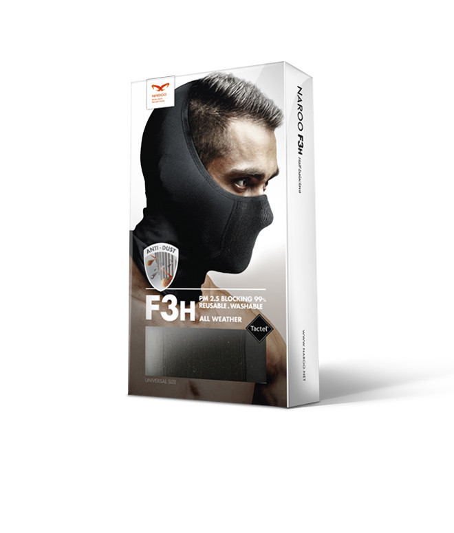 나루마스크 F3H 하프 바라클라바 세탁가능 꽃가루 미세먼지 필터 사계절용 자외선차단 - 상세 이미지 3