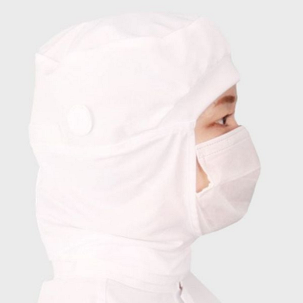 무진 방진 모자 정전기 방지 크린 룸 모자 생산직 두건 - 상품 이미지