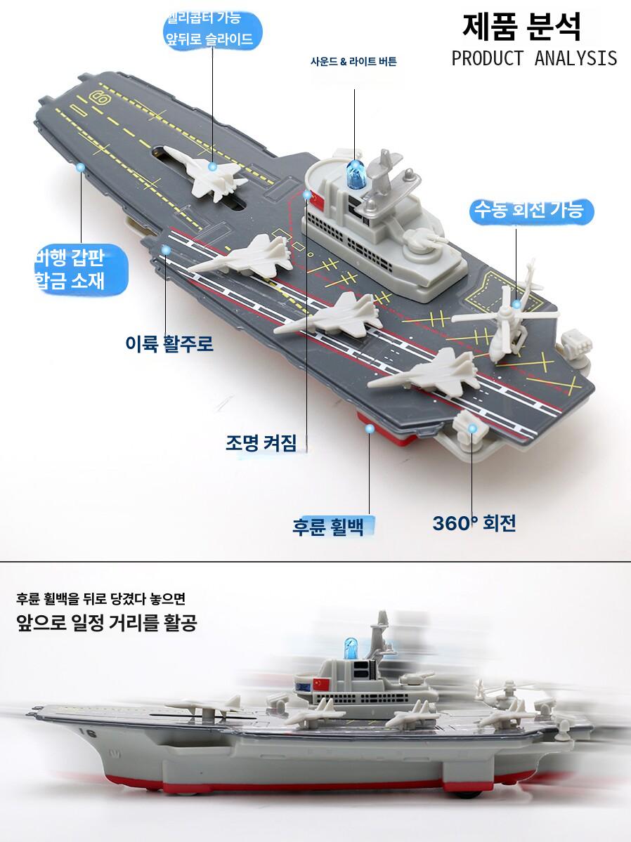 해군 잠수함 포전 중국 핵잠수함 항공모함 구축함 순양함 정밀 모형 4종세트 플라스틱 미사일 보호함 - 상세 이미지 2