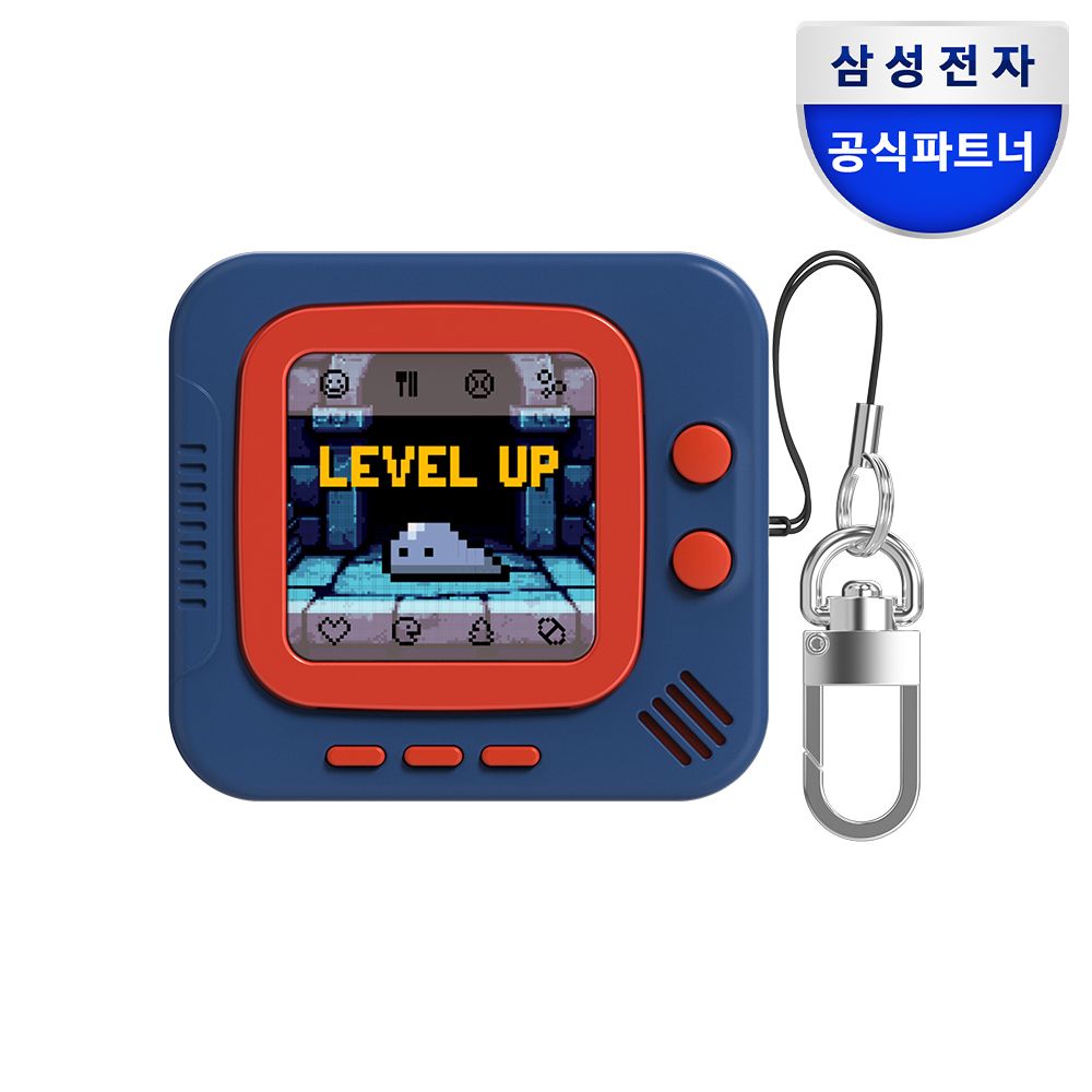 삼성 갤럭시 버즈4 버즈4프로 레트로 픽셀 레벨업 케이스 제품 이미지