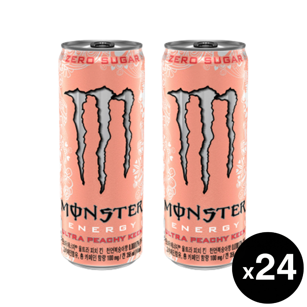 몬스터 에너지 피치킨, 355ml, 24개 - 상품 이미지
