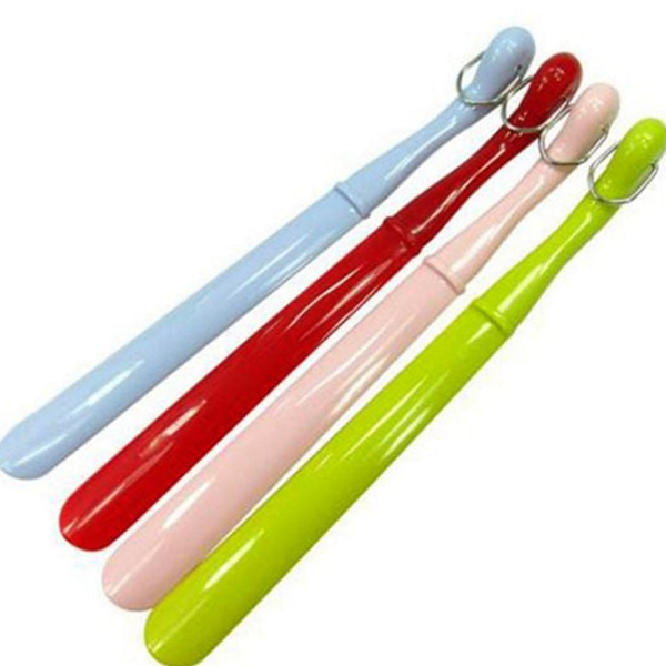고리형 긴 구두주걱 다용도 플라스틱 구두주걱 가정용 휴대용 40cm 신발 - 상품 이미지