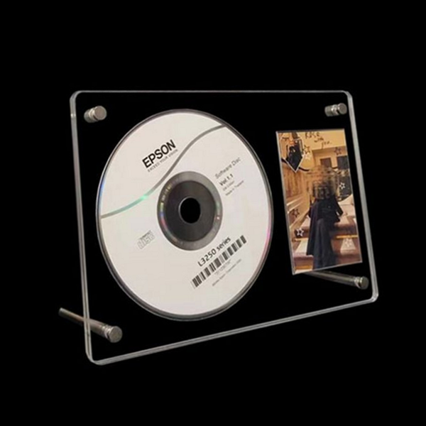 투명 아크릴 cd 거치대 스탠드 앨범 cd 진열대 보관함 정리대 - 상품 이미지