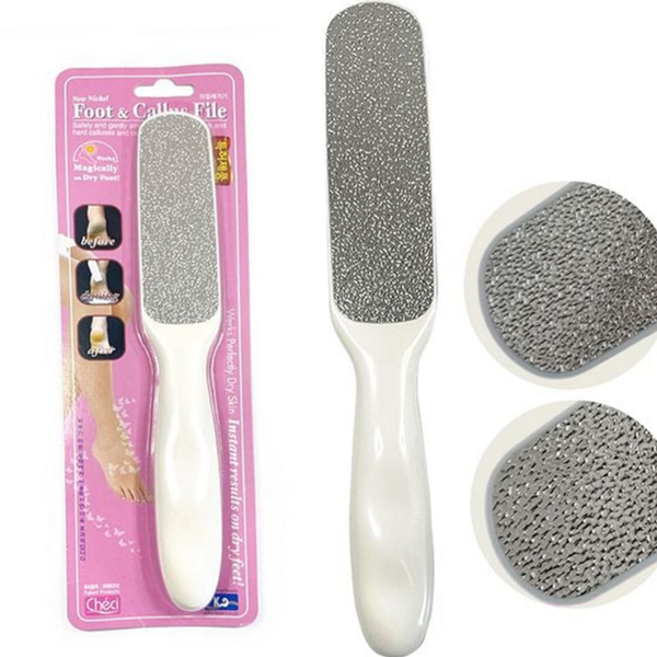휴대용 양면 각질 제거기 발전용 발 각질 제거기 손잡이 홈케어 - 상품 이미지