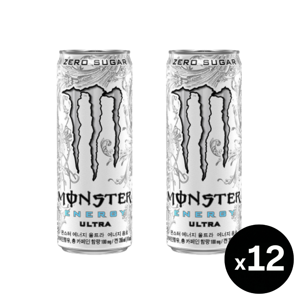 몬스터 에너지 울트라, 355ml, 12개 - 상품 이미지