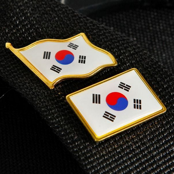 금속 태극기 뱃지 한국 태극기 브로치 굿즈 의류 장식 - 상품 이미지