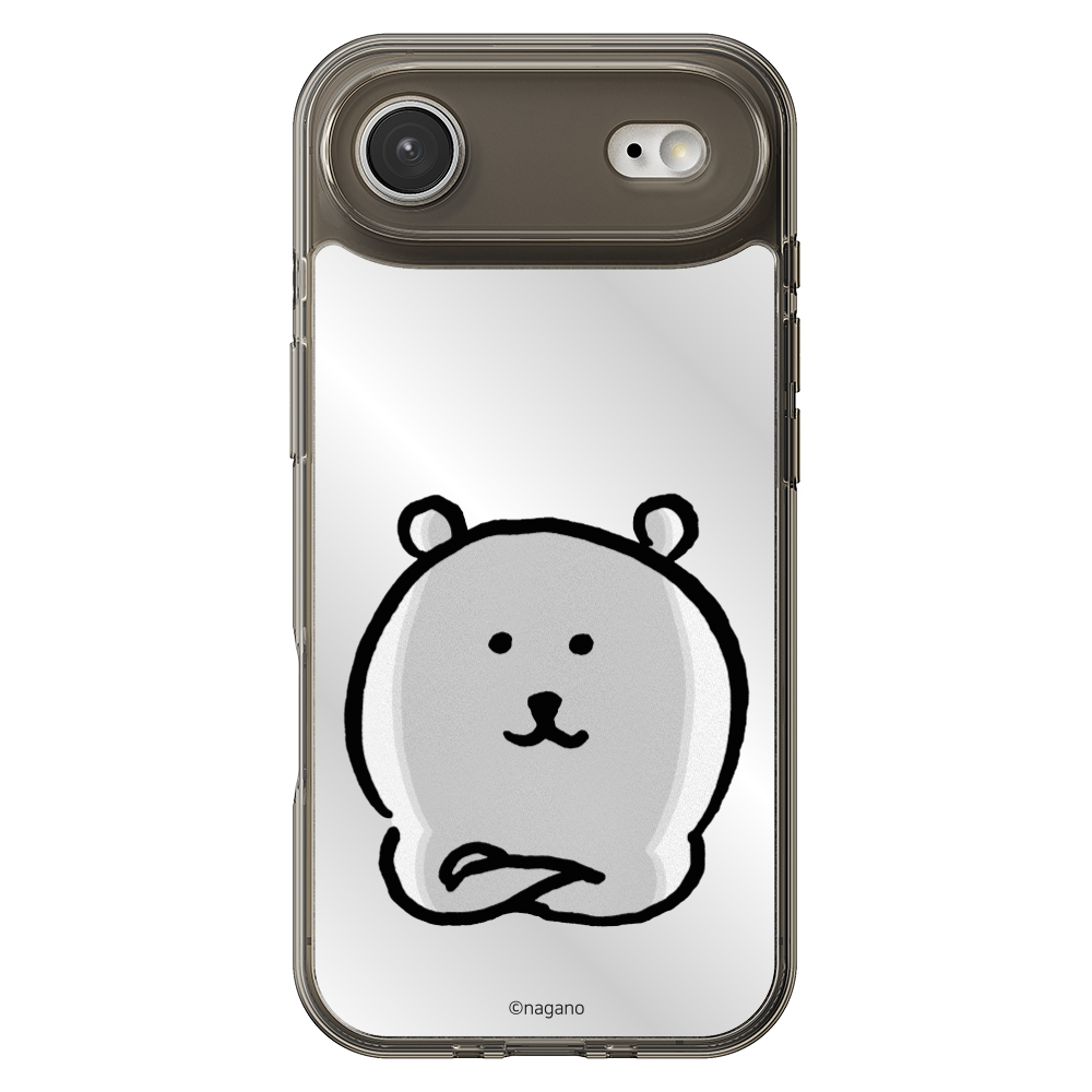 귀여운 캐릭터 디자인 커플 맥세이프 케이스 담곰이 농담곰 미러 블랙, 아이폰 에어 - 상세 이미지 2