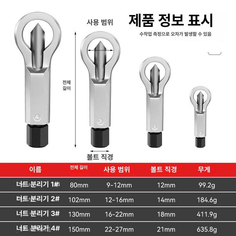 녹슨 너트 볼트 제거기 못 스플리터 추출기 리무버 브레이커 베어링 풀러 - 상세 이미지 4