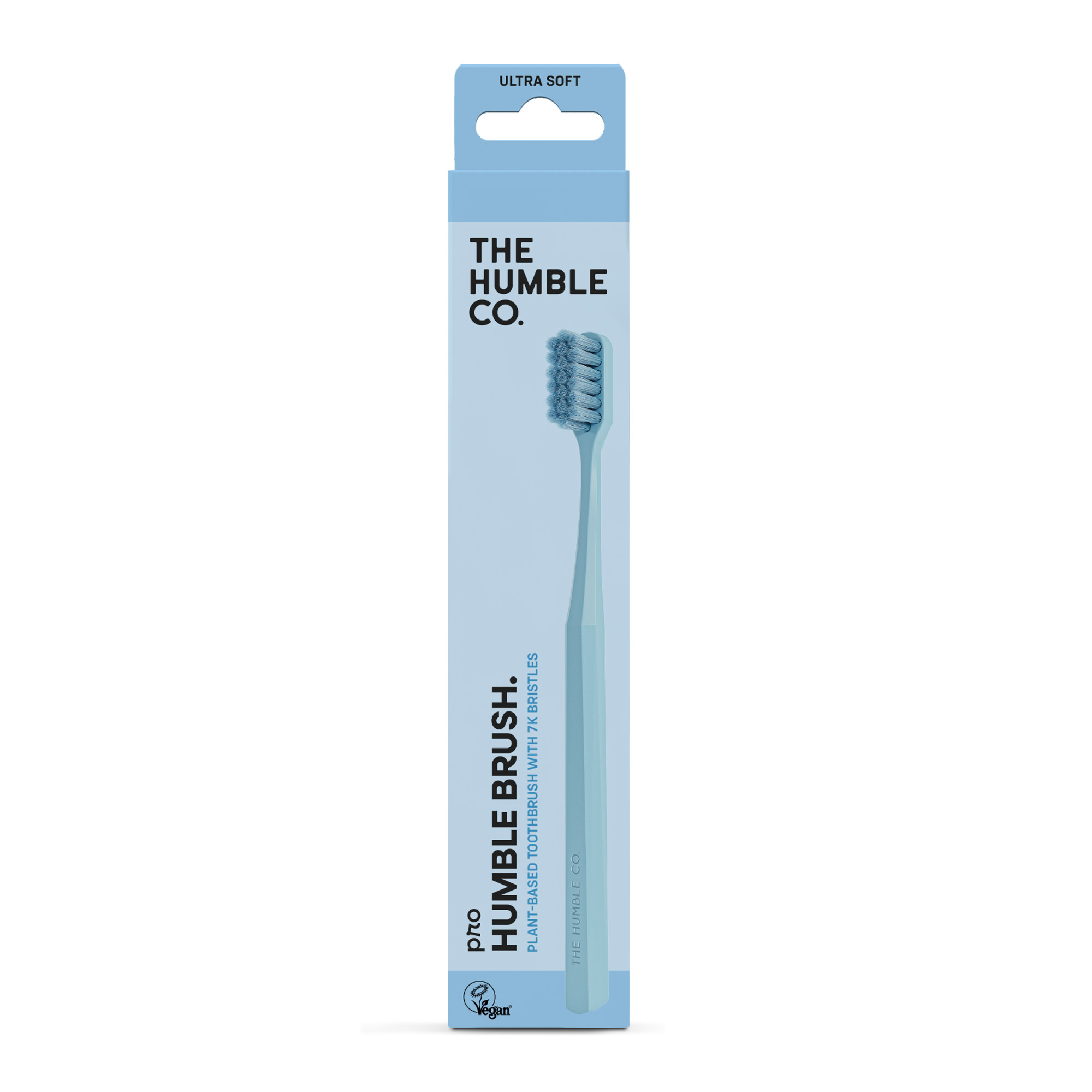 친환경 재질 PLA 100% 생분해  더험블코 험블브러쉬 비건 칫솔  PRO 7K bristles BPA프리 스카이블루, 1개입, 1개 - 상품 이미지