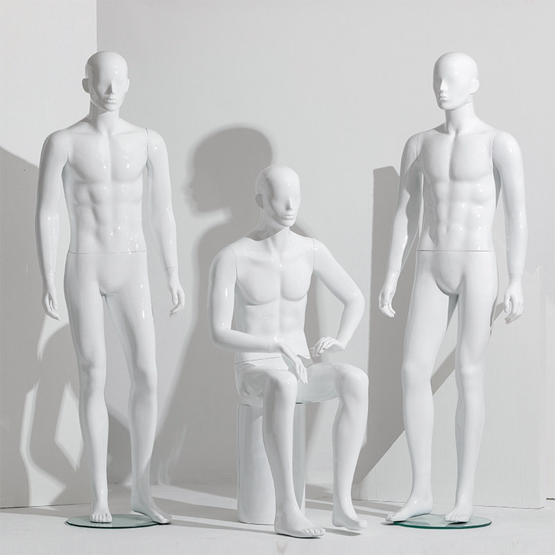 남성 마네킹 전신 블랙 촬영 디스플레이 근육 바디 정장 운동 - 상세 이미지 4