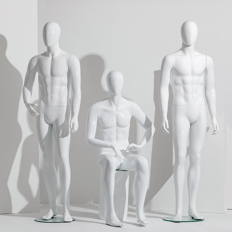 남성 마네킹 전신 블랙 촬영 디스플레이 근육 바디 정장 운동 - 상세 이미지 2