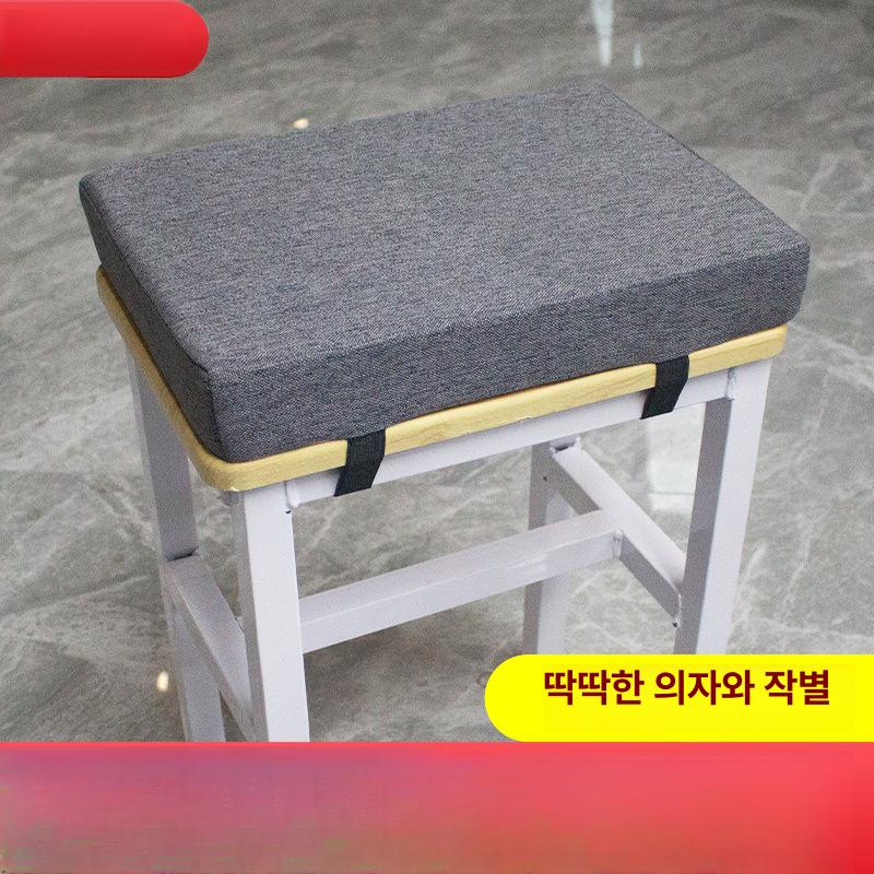 토론 책상 회의 스터디 공부방 미술 학원 카페 강의실 다인용 튼튼한 철제 프레임 노랑 [파인 린넨][화이트] 사계절 길이 34 너비 24 두께 5cm - 상세 이미지 3
