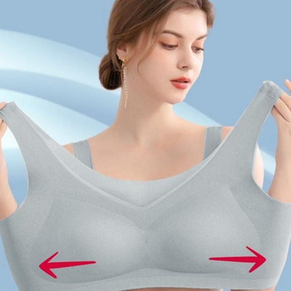 와이어리스 여성 심리스 브라 쿨링 여성 스포츠브라 노라인 브라렛 무봉제 - 상품 이미지