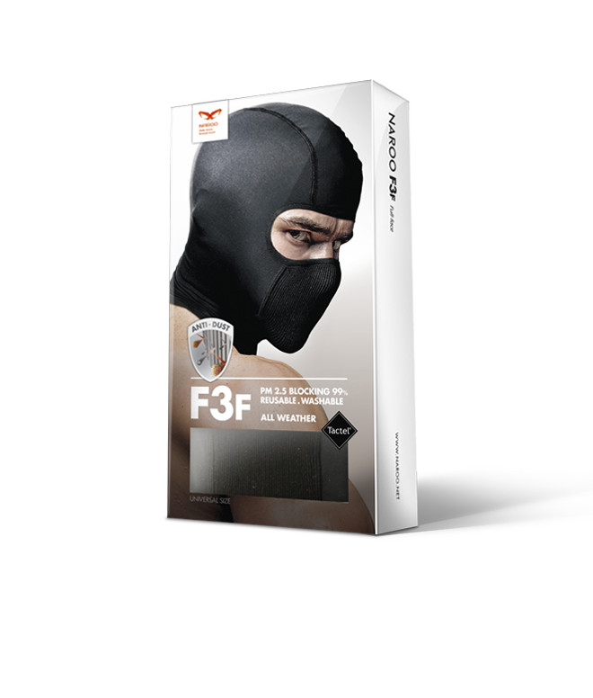 나루마스크 F3F 바라클라바 세탁가능 꽃가루 미세먼지 필터 사계절용 자외선차단 - 상세 이미지 3