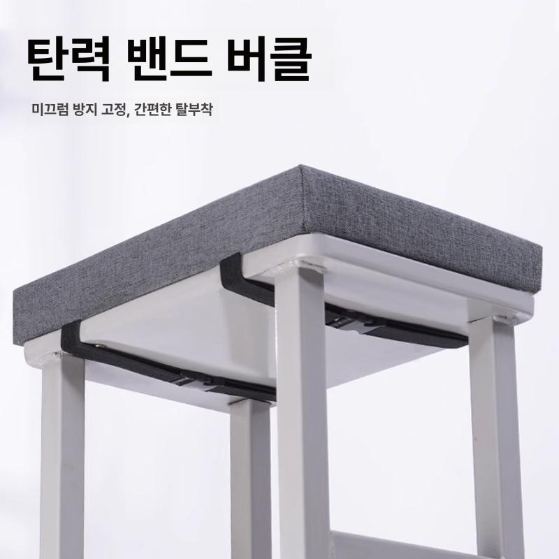토론 책상 회의 스터디 공부방 미술 학원 카페 강의실 다인용 튼튼한 철제 프레임 노랑 [파인 린넨][화이트] 사계절 길이 34 너비 24 두께 5cm - 상세 이미지 2