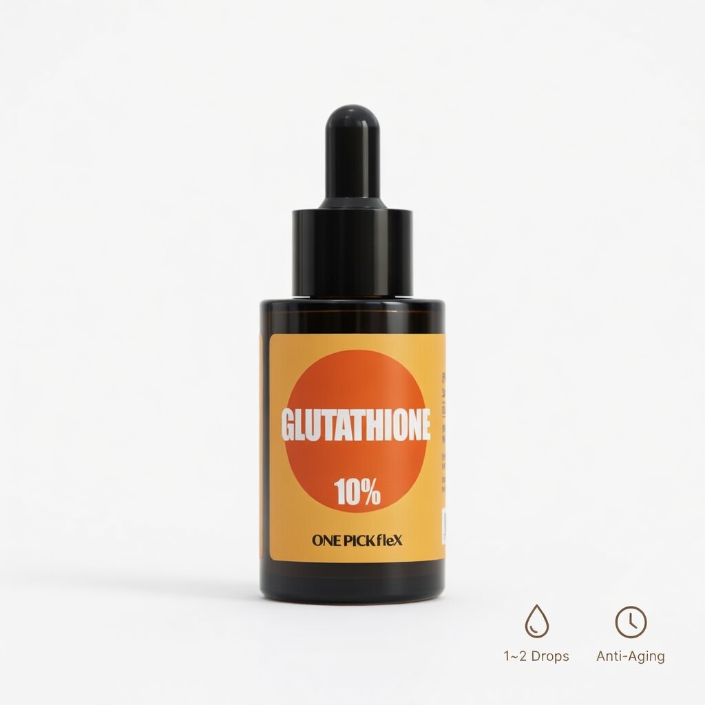 글루타치온원액 10% 30ml 원픽플렉스 항산화 브라이트닝 미백 비타민C 나이아신아마이드 - 상품 이미지