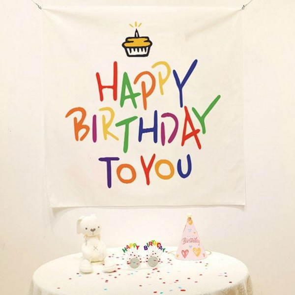포토존 생일 패브릭 현수막 기념 파티 장식 현수막 배경 - 상품 이미지