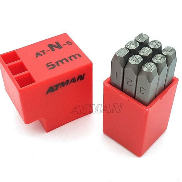 가이드 금속 숫자 펀치 핸드 강철 숫자 펀치 5mm 각인용 - 상품 이미지