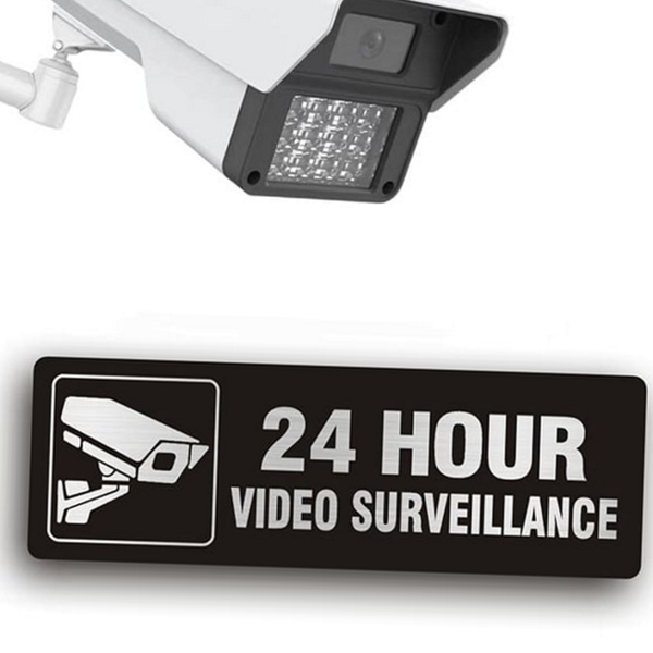 24시간 cctv 경고판 녹화 cctv 표지판 실외 안내판 - 상품 이미지