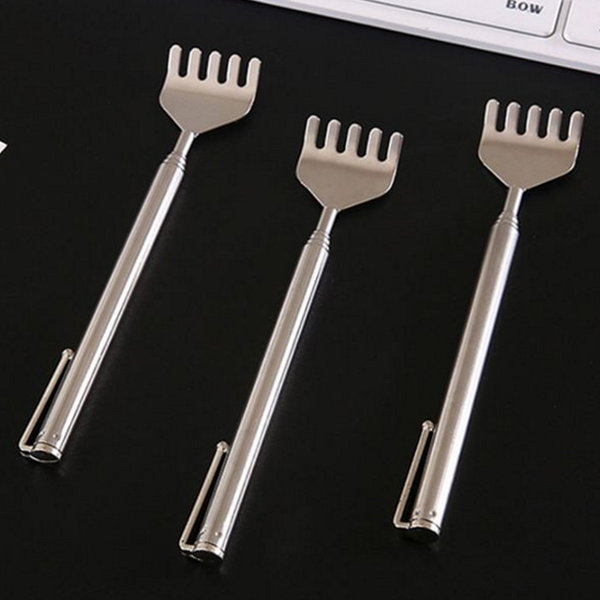 캠핑용 휴대용 등긁개 안테나 스테인리스 효자손 포켓형 간편 - 상품 이미지