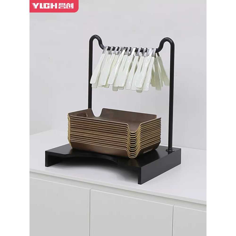 베이커리 집게 걸이 제과점 빵집 트레이 보관함 거치대 - 상세 이미지 4