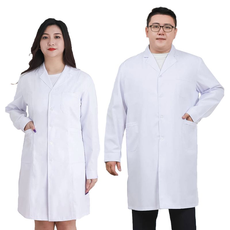 의사가운 빅사이즈 실습복 화학실험복 간호복 미용 병원 약국 - 상품 이미지