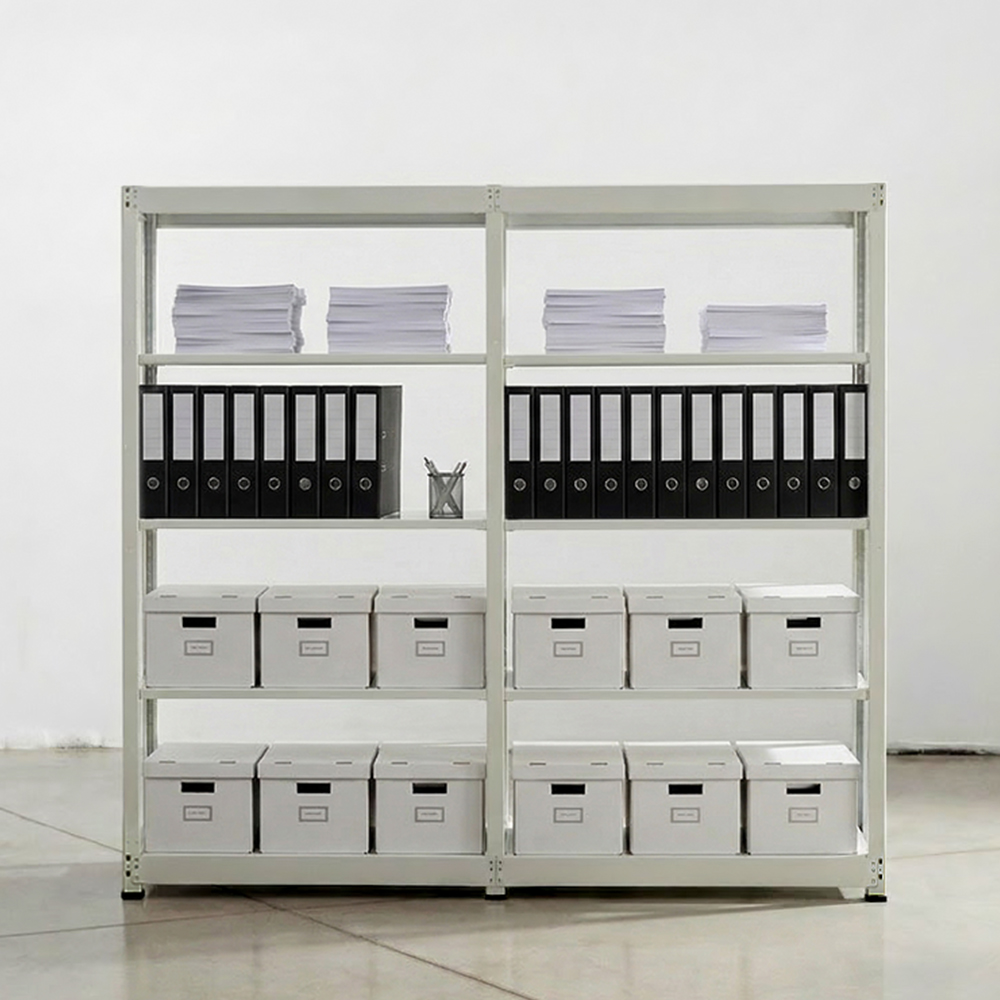 철제선반 경량랙 5단 조립식 앵글 무볼트 창고 선반 100kg 600x300x2100 - 상세 이미지 4