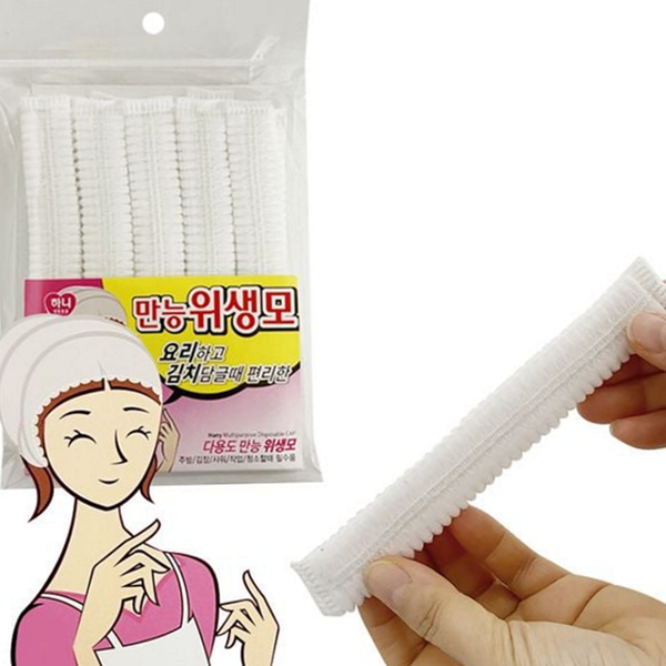 가정용 주방 위생모 부직포 일회용 위생모 조리모 급식 모자 - 상품 이미지
