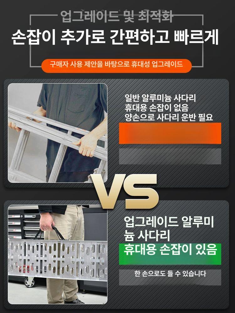 바이크 사다리 접이식 트레일러 발판 램프 받침대 슬로프 진입판 거치대 경사판 로딩 - 상세 이미지 2