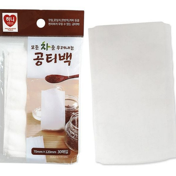 일회용 차 주머니 티백 필터 식품용 다용도 찻잎 육수 - 상품 이미지
