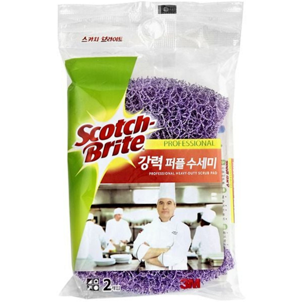 강력 주방 수세미 양면 설거지 수세미 찌든때 청소 다목적 - 상품 이미지