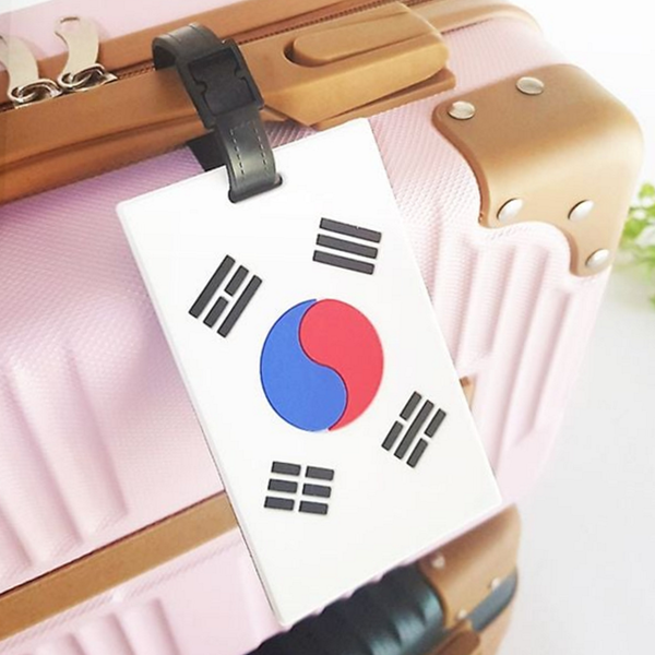 여행용 태극기 네임택 캐리어용 태극기 이름표 짐택 캐리어 여행 수화물 - 상품 이미지