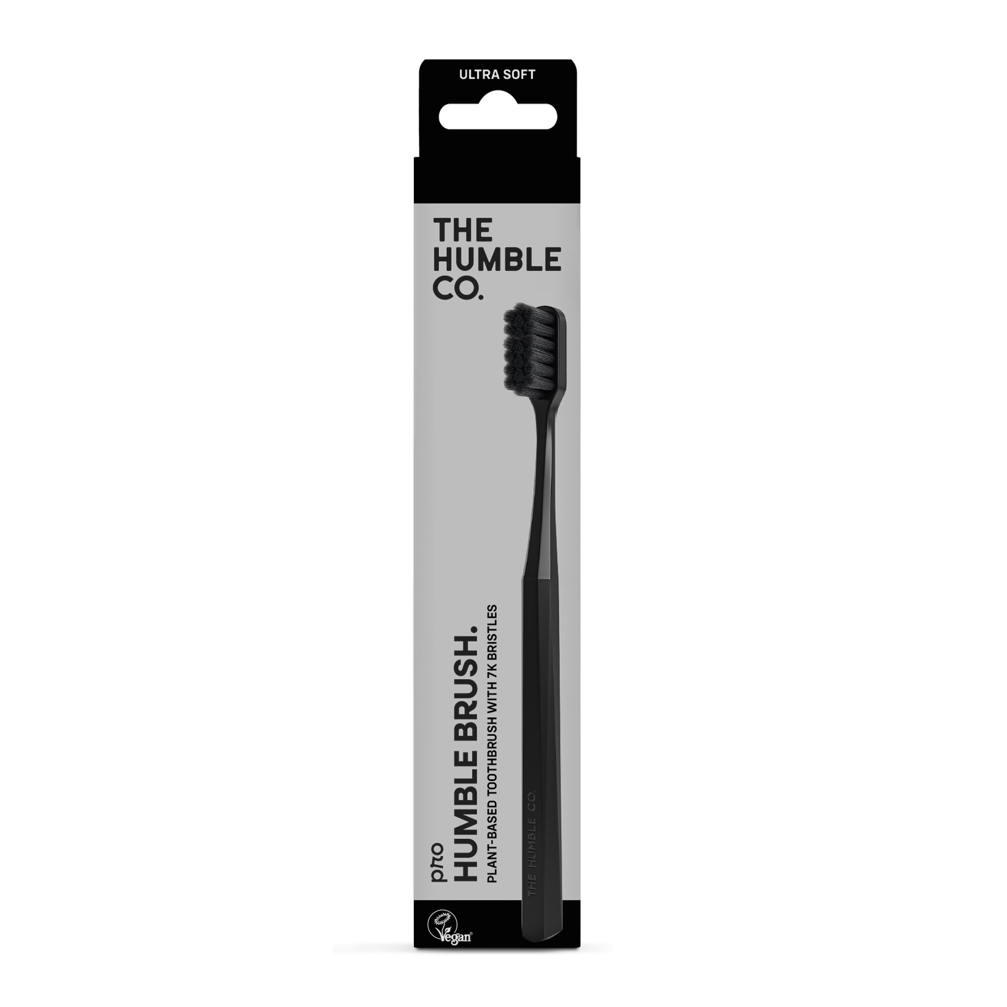 친환경 재질 PLA 100% 생분해  더험블코 험블브러쉬 비건 칫솔  PRO 7K bristles BPA프리 블랙, 1개입, 1개 - 상품 이미지