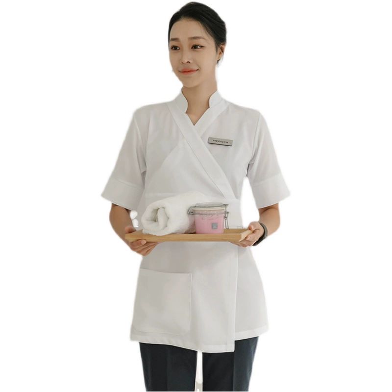 미용 유니폼 에스테틱 단체복 뷰티 마사지 피부관리사 정장 옷 미용사 근무복 식당 - 상품 이미지