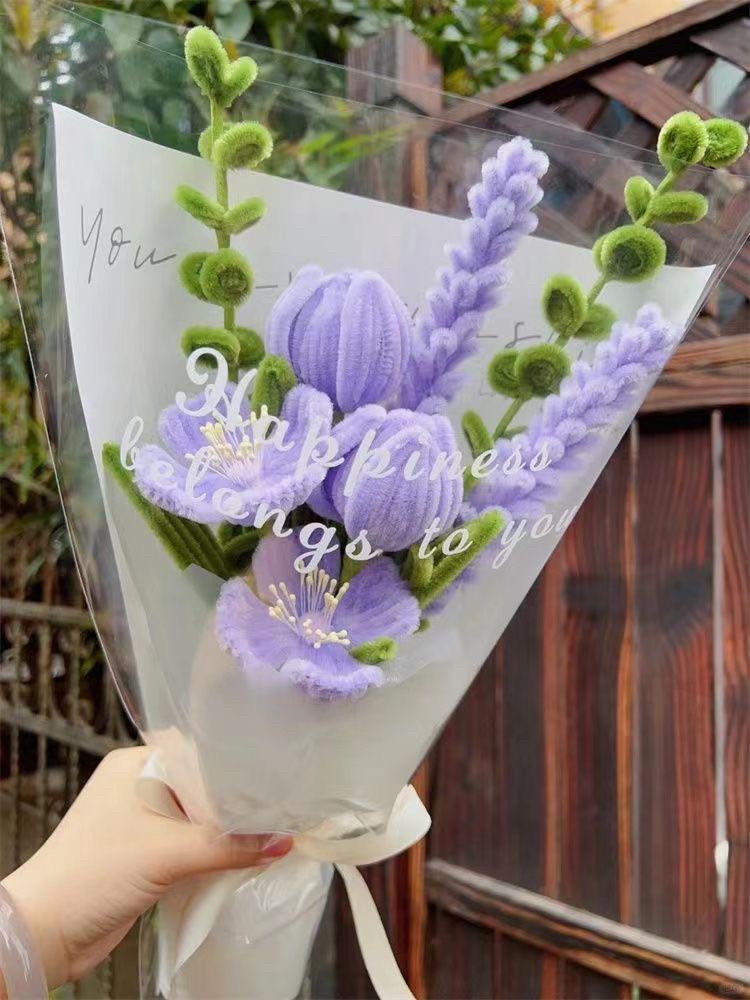 모루꽃다발 키트 선물 패키지 부케 핸드메이드 DIY - 상품 이미지