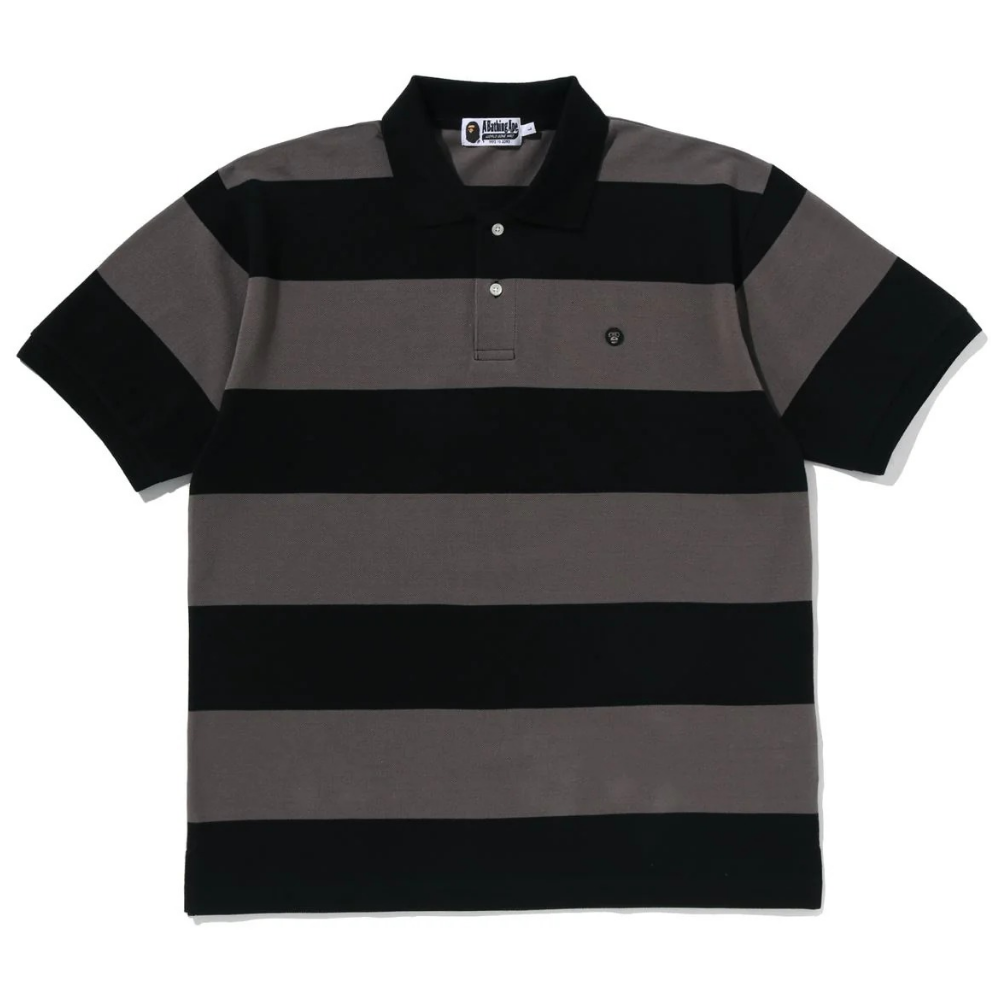 베이프 반팔티 MILO ONE POINT STRIPE RELAXED FIT POLO 2M30-112-001 - 상품 이미지