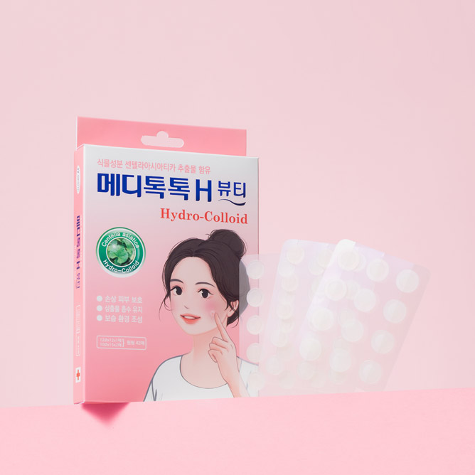 메디톡톡 H 스팟형 트러블 케어 스팟 패치 트러블 커버 총 42매 - 상품 이미지