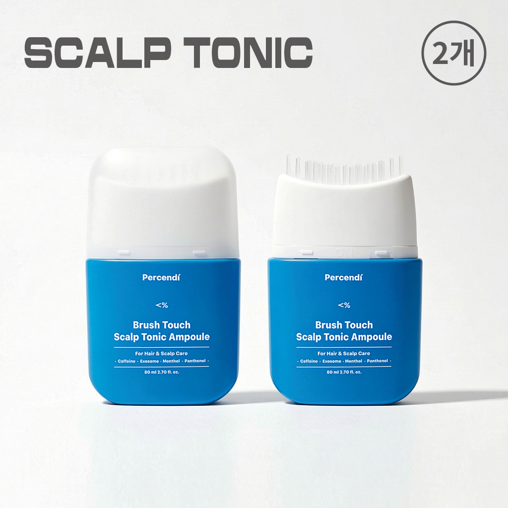 [이벤트]브러시 터치 스칼프 토닉앰플 1(본품)+1(리필) 최대30%할인 80ml, 2개 - 상품 이미지