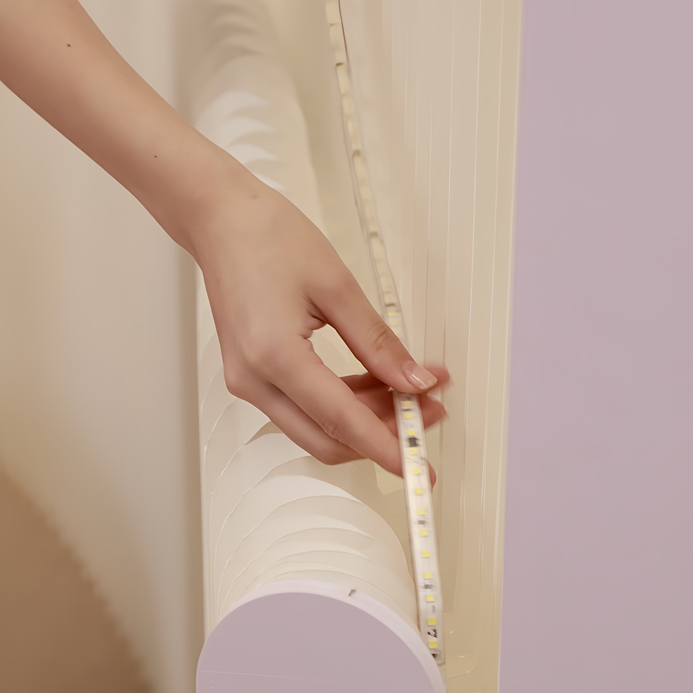 이동식 종이 파티션 아치형 템바보드 화이트 모던 인테리어 거실 사무실 카페 매장 다용도 - 상세 이미지 3