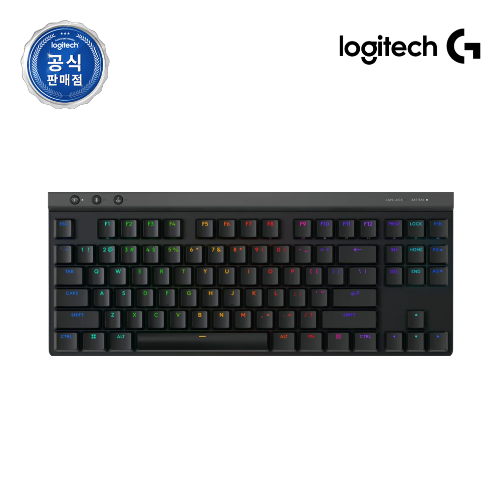 로지텍코리아 공식 G515 LIGHTSPEED TKL 무선 게이밍키보드 블랙, 적축 제품 이미지