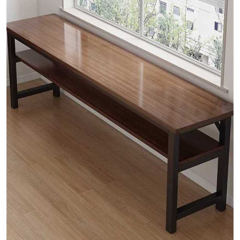 좁고 긴 테이블 창가 노트북 독서 공부 2인용 책상 80cm - 상품 이미지