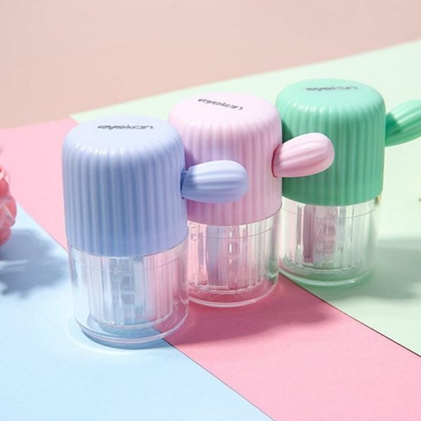 원터치 렌즈 세척기 휴대용 수동 렌즈 세척기 하드렌즈 소프트 콘택트 - 상품 이미지