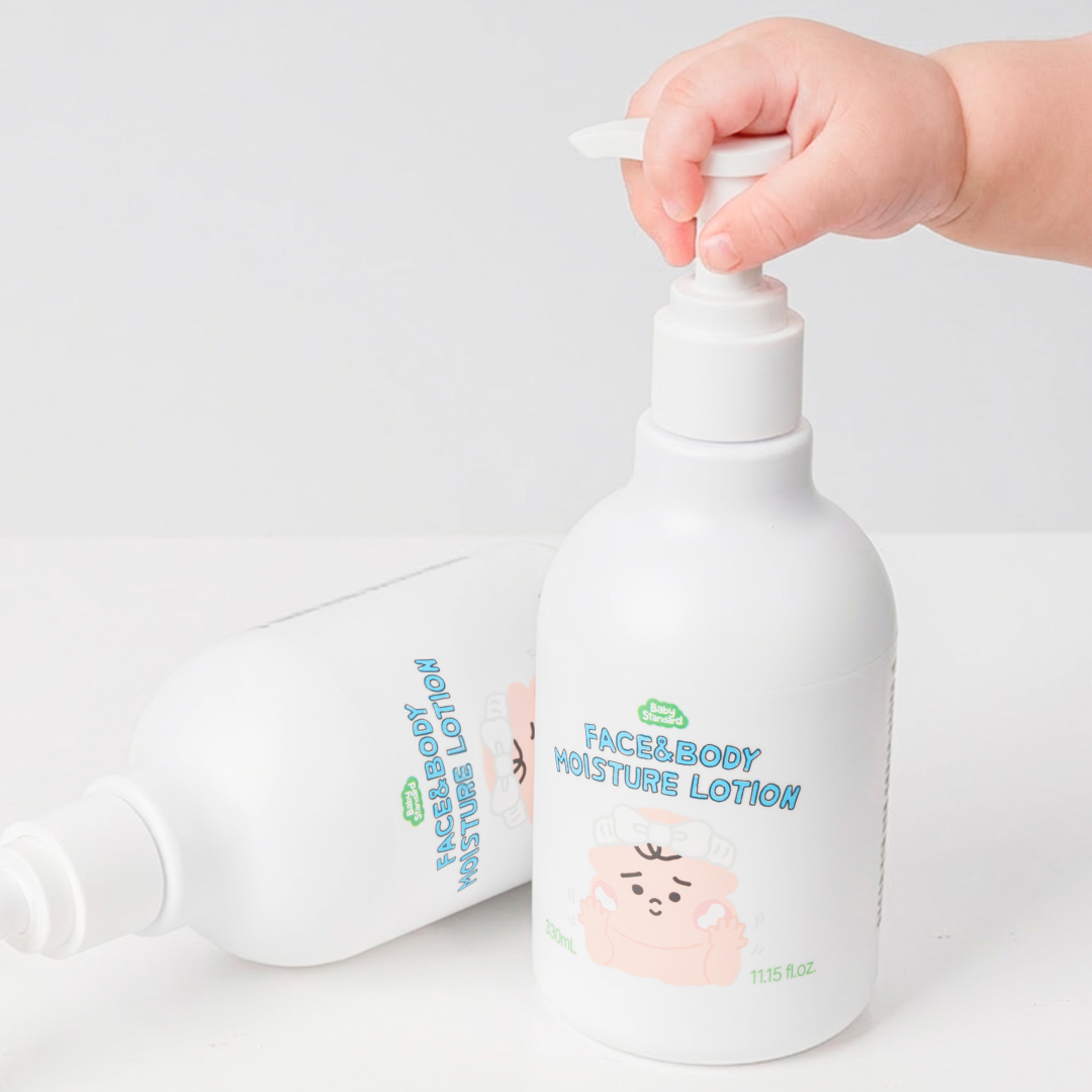 베이비스탠다드 페이스 앤 바디 모이스처 아기 로션 330ml 올인원 무향 유아 보습 - 상세 이미지 4