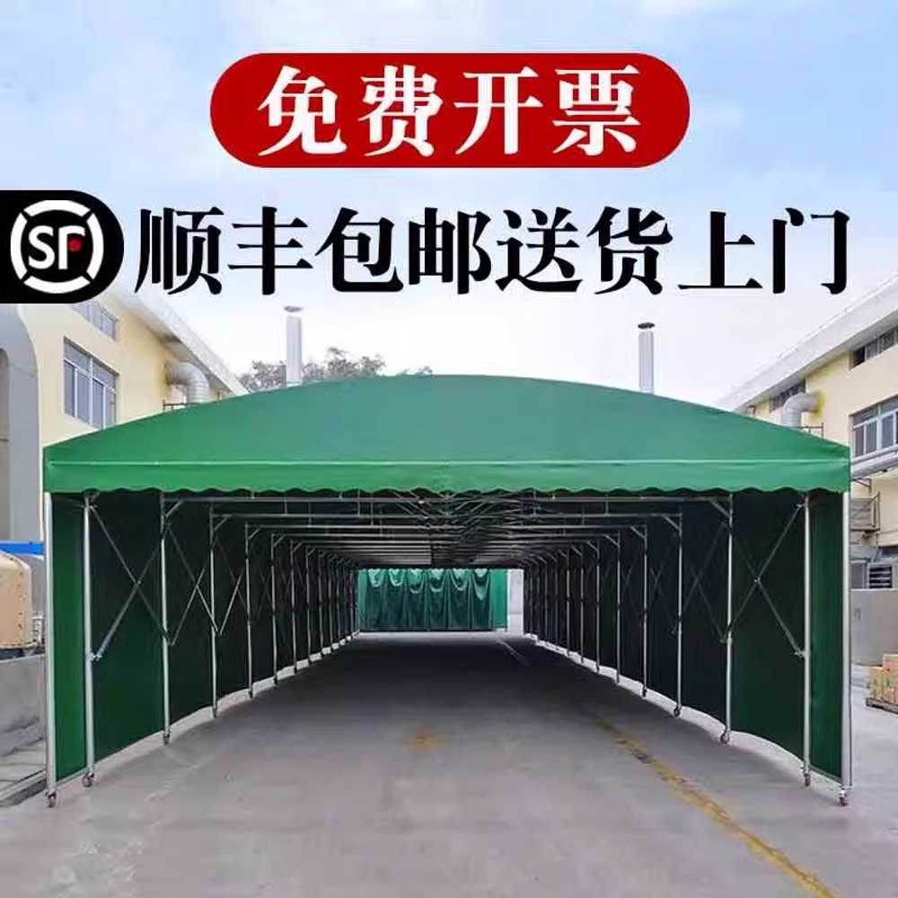 접이식 자바라 창고 전동 슬라이딩 이동식 어닝 지붕 3x4x2.5m - 상세 이미지 5