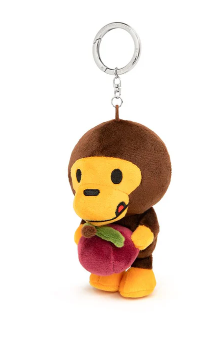 베이프 키링 BABY MILO CHERRY PLUSH DOLL KEYCHAIN AM20-182-311 - 상세 이미지 3