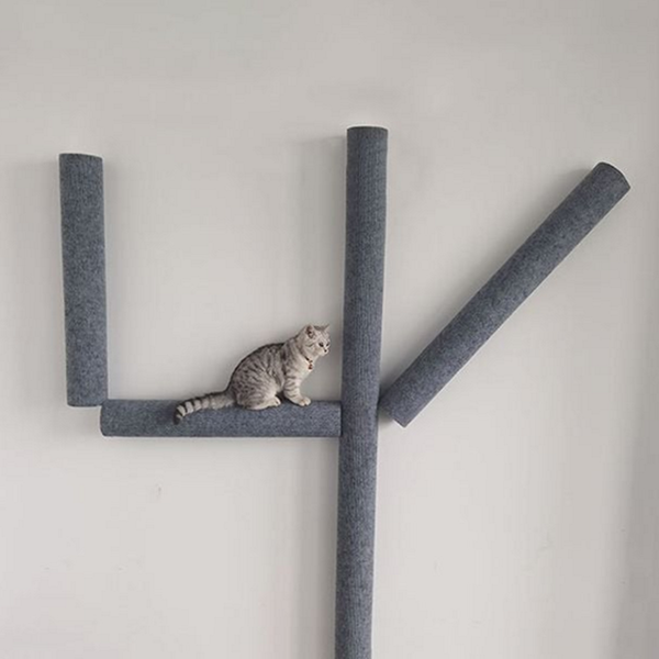벽걸이 고양이 스크래처 부착형 벽 부착 스크래처 장난감 수직 코너 - 상품 이미지