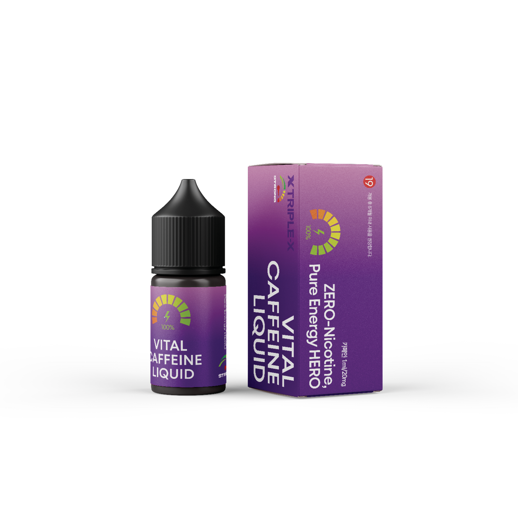 AP 카페인 리퀴드 액상 30ml 입호흡 에너지 스틱형 X TRIPLE-X 졸음(멘솔) - 상세 이미지 4