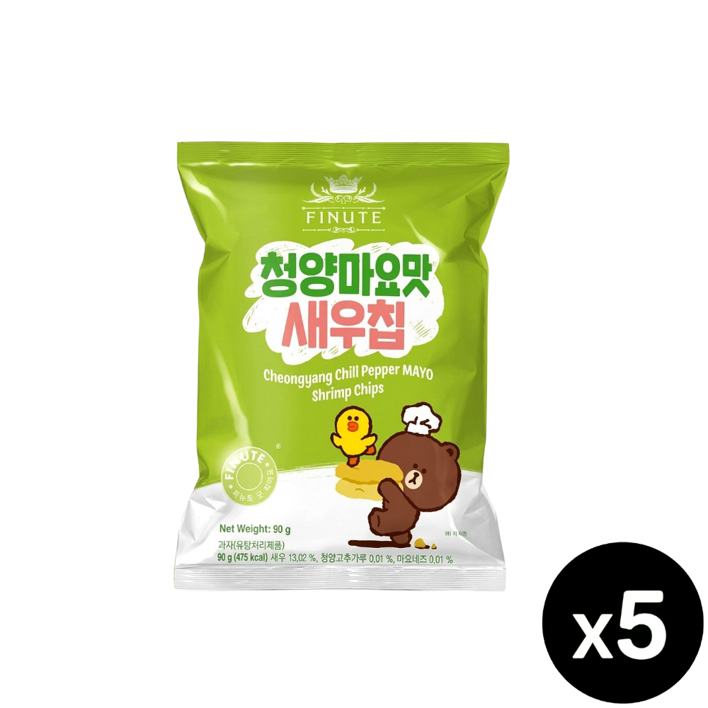 피뉴트 청양마요맛 새우칩, 90g, 5개 - 상품 이미지