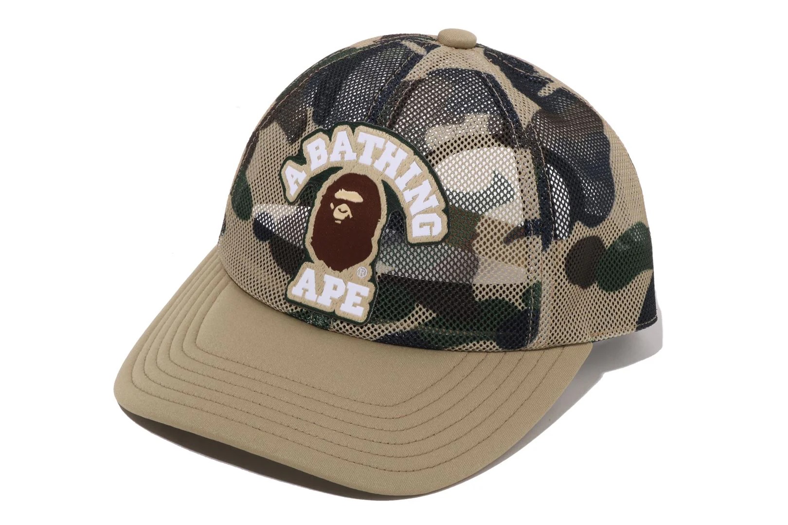 베이프 모자 1ST CAMO COLLEGE PATCHED MESH CAP 1M30-180-010 - 상세 이미지 2